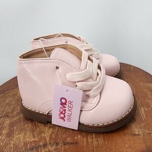 New NWT Josmo Baby Walker Pink With Brown Size 7‎ Toddler